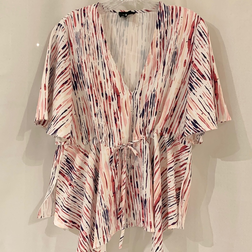 Heyson Short Sleeve Peplum Blouse